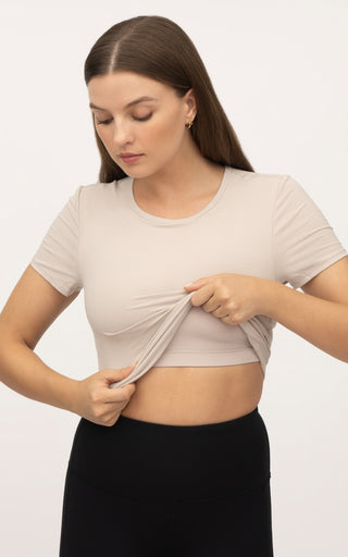 2 PK Heavenly Rib Short Sleeve Shirt - 90 Degree by Reflex