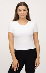 2 PK Heavenly Rib Short Sleeve Shirt - 90 Degree by Reflex