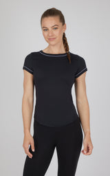 2 PK Super Soft Synergy High Crew Neck Short Sleeve Top and Crew Neck Top - 90 Degree by Reflex