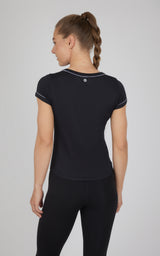 2 PK Super Soft Synergy High Crew Neck Short Sleeve Top and Crew Neck Top - 90 Degree by Reflex