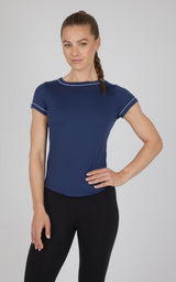 2 PK Super Soft Synergy High Crew Neck Short Sleeve Top and Crew Neck Top - 90 Degree by Reflex