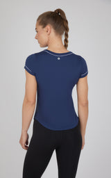 2 PK Super Soft Synergy High Crew Neck Short Sleeve Top and Crew Neck Top - 90 Degree by Reflex