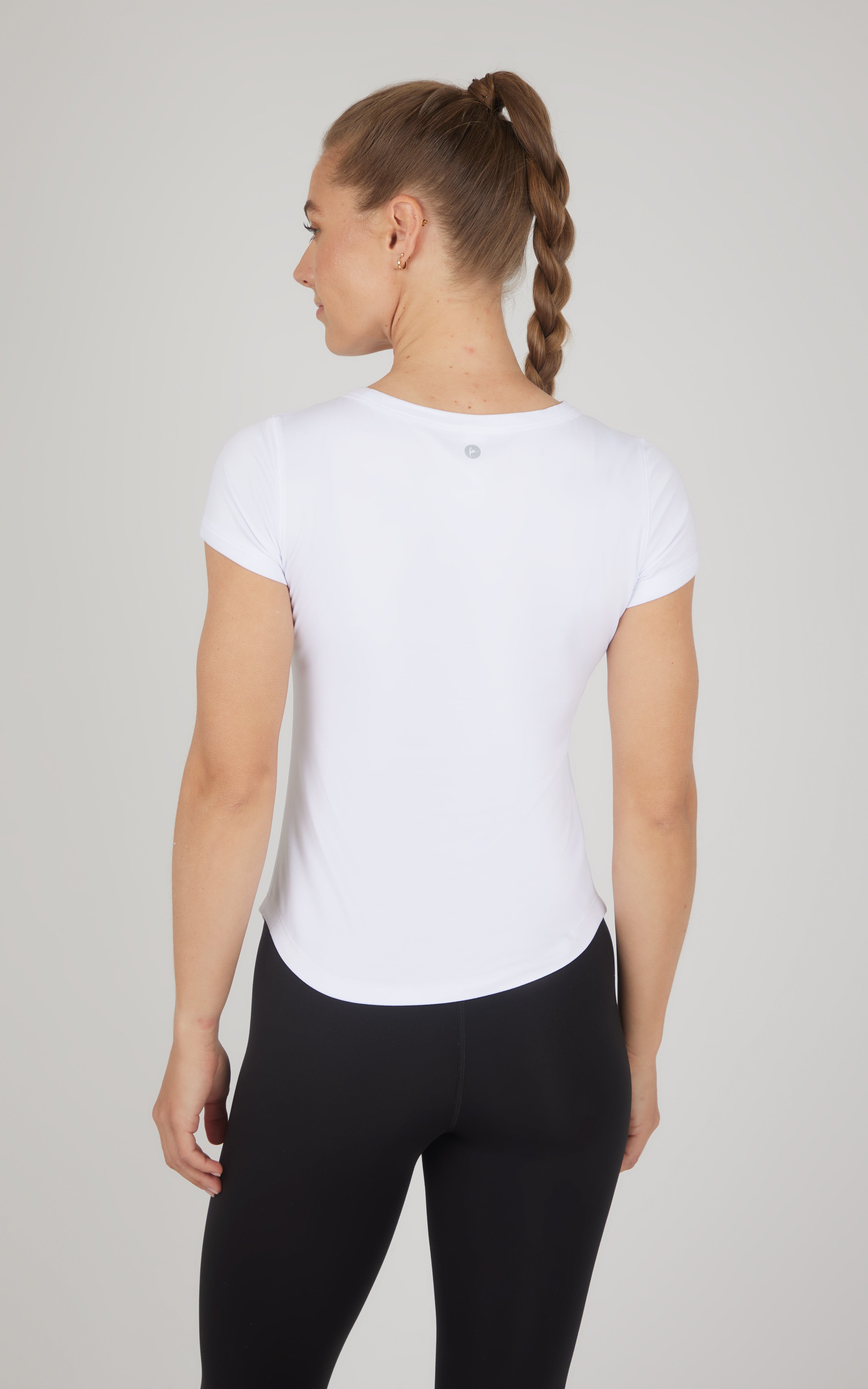 2 PK Super Soft Synergy High Crew Neck Short Sleeve Top and Crew Neck Top - 90 Degree by Reflex