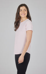Cotton Jersey Brenna Acid Wash Crew Neck Tee - 90 Degree by Reflex