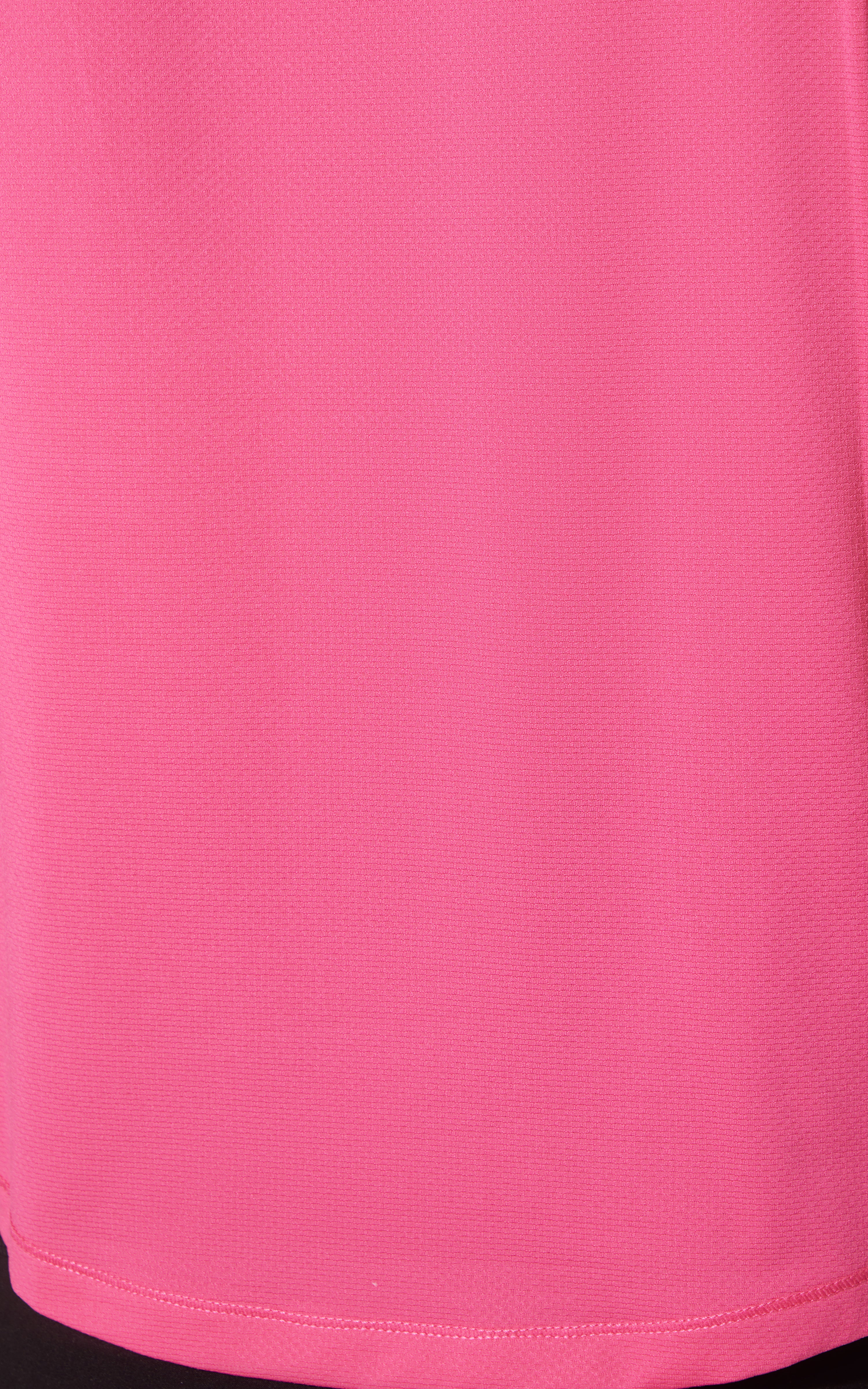 Mesh Tee with Curved hem