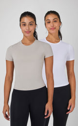 2 Pk Air Cloud Jersey Meet and Greet Length Short Sleeve Shirt
