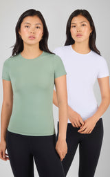 2 Pk Air Cloud Jersey Short Sleeve Shirt - 90 Degree by Reflex