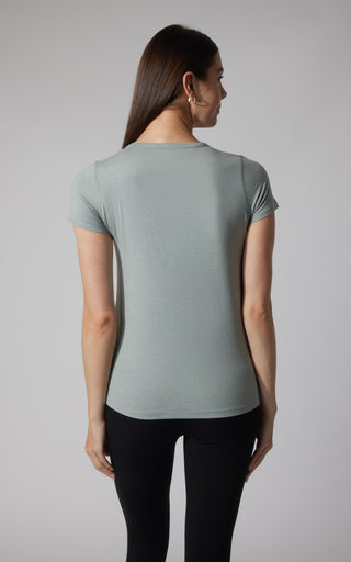 2 PK Cationic Jersey Full Length Crew Neck Short Sleeve Tee