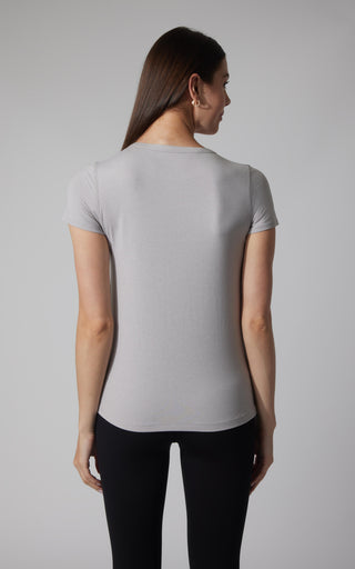 2 PK Cationic Jersey Full Length Crew Neck Short Sleeve Tee