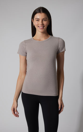 2 PK Cationic Jersey Full Length Crew Neck Short Sleeve Tee