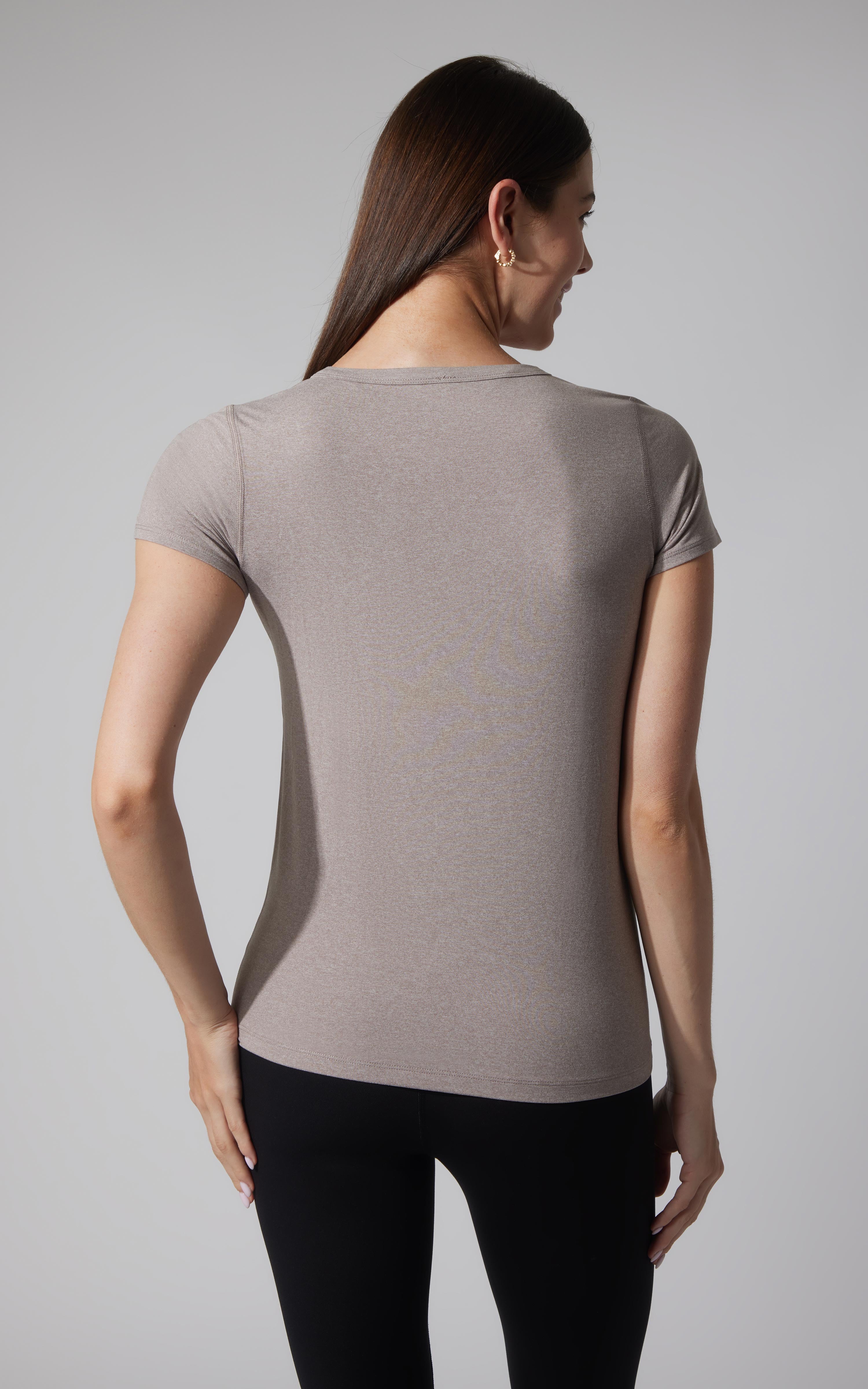 2 PK Cationic Jersey Full Length Crew Neck Short Sleeve Tee