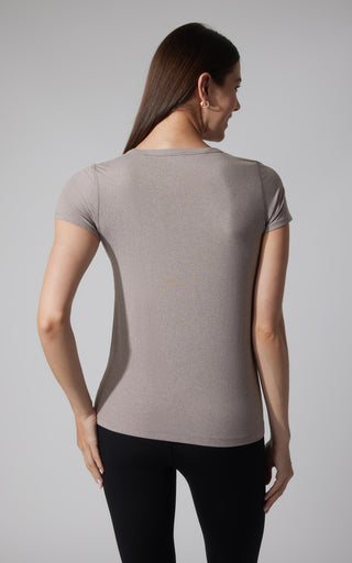 2 PK Cationic Jersey Full Length Crew Neck Short Sleeve Tee