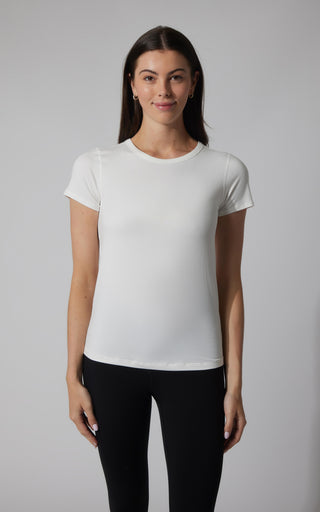 2 PK Cationic Jersey Full Length Crew Neck Short Sleeve Tee