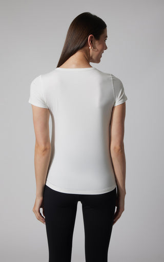 2 PK Cationic Jersey Full Length Crew Neck Short Sleeve Tee