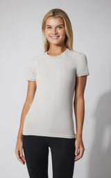 2 PK Vintage Cotton Crew Neck Short Sleeve Top