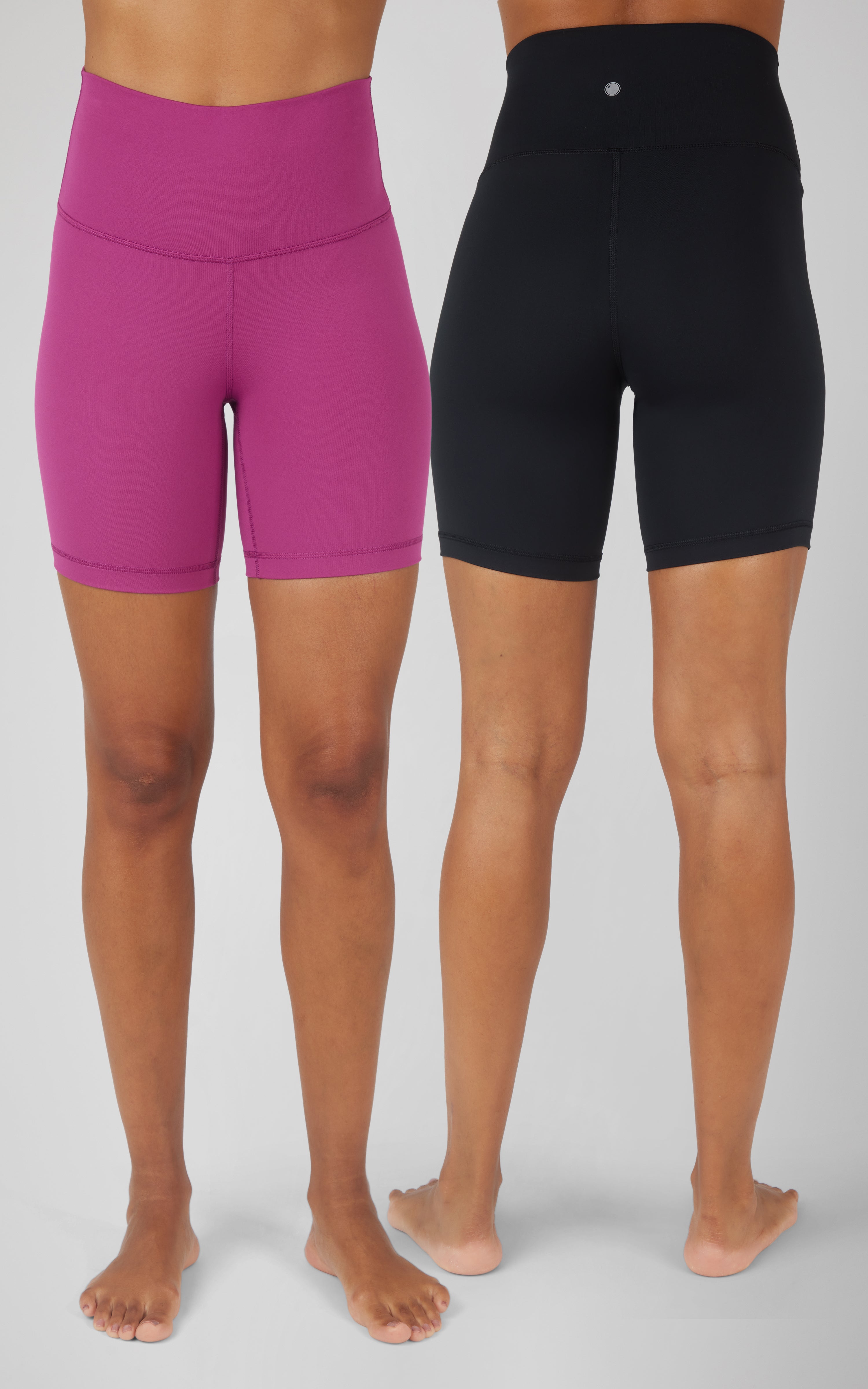 2 PK Lux Super Hi Rise 7" Classic Biker Short - 90 Degree by Reflex