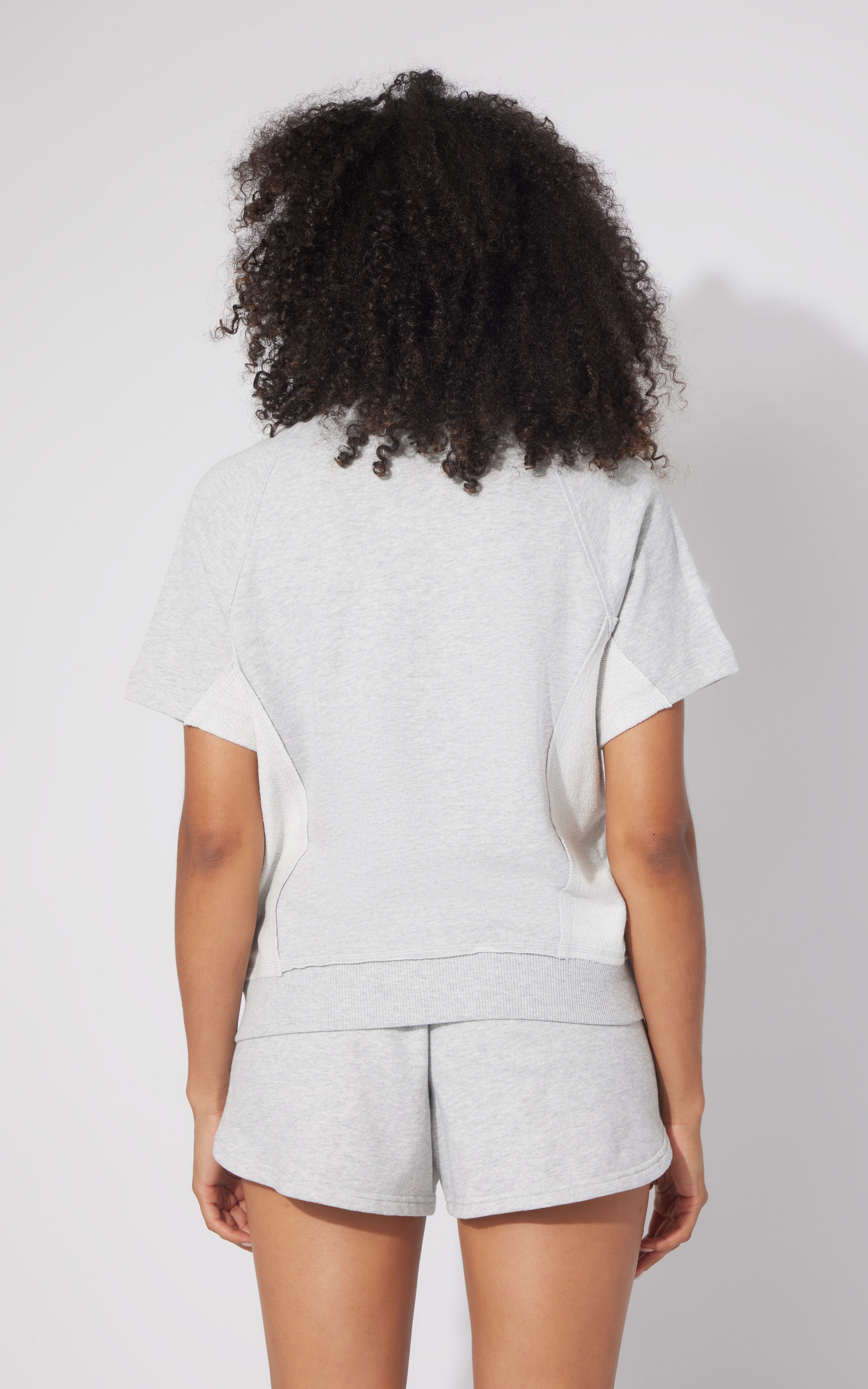 2 Pc Loop Terry Short Sleeve and Short Set - 90 Degree by Reflex