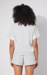 2 Pc Loop Terry Short Sleeve and Short Set - 90 Degree by Reflex