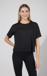 2 Pack Super Soft Deluxe Boxy Cropped Tee - 90 Degree by Reflex
