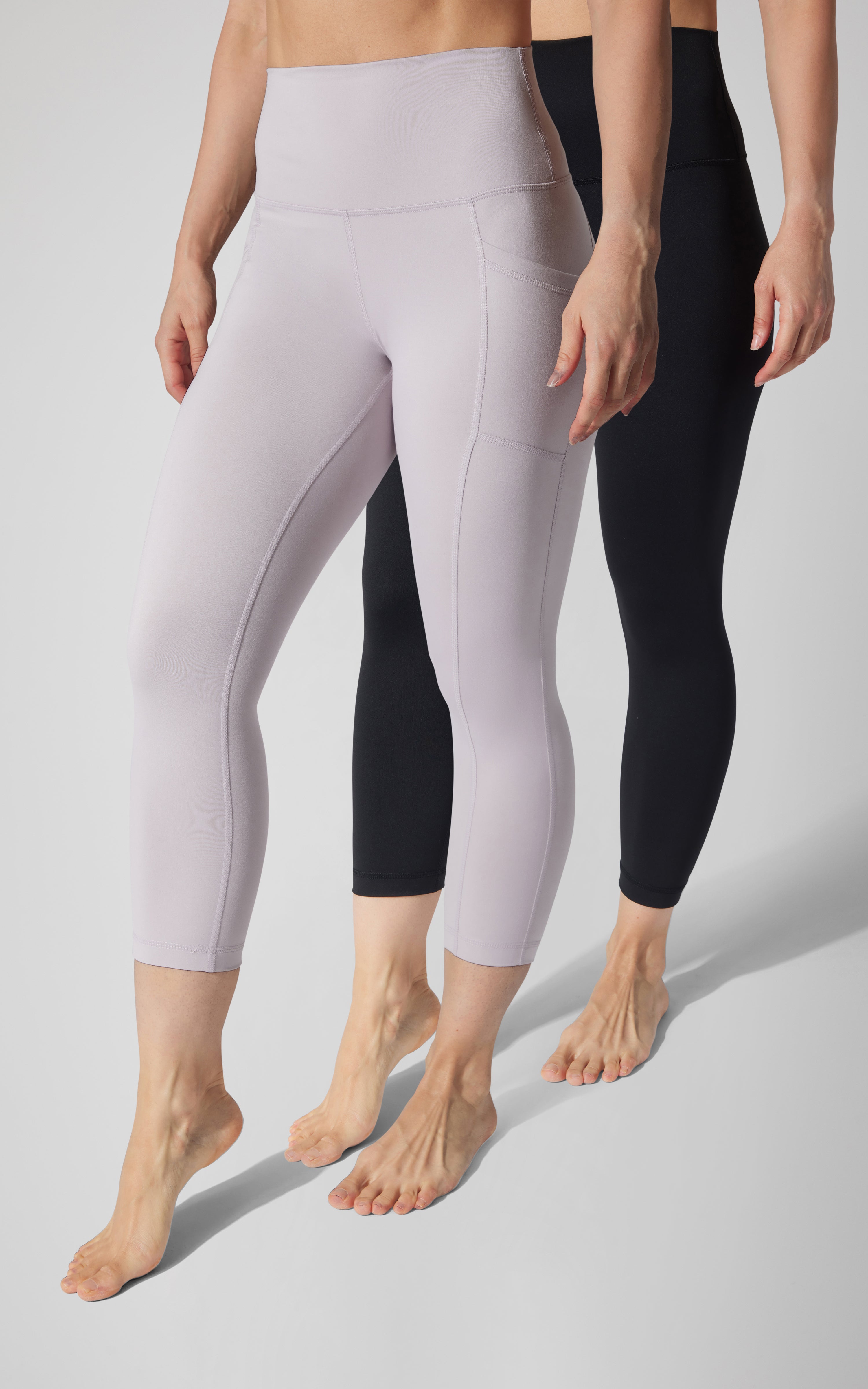 2 PK Interlock Side Pocket and Everyday Capris - 90 Degree by Reflex