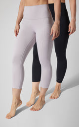 2 PK Interlock Side Pocket and Everyday Capris - 90 Degree by Reflex