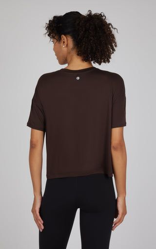 2 Pack Super Soft Deluxe Boxy Cropped Tee - Our Cafe Story - 90 Degree by Reflex