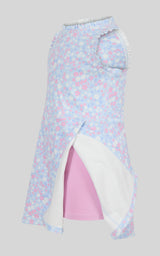 Toddler Girls Ruffle Dress & 3" Short & Bow Scrunchie