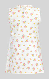 Toddler Girls Ruffle Dress & 3" Short & Bow Scrunchie - 90 Degree by Reflex