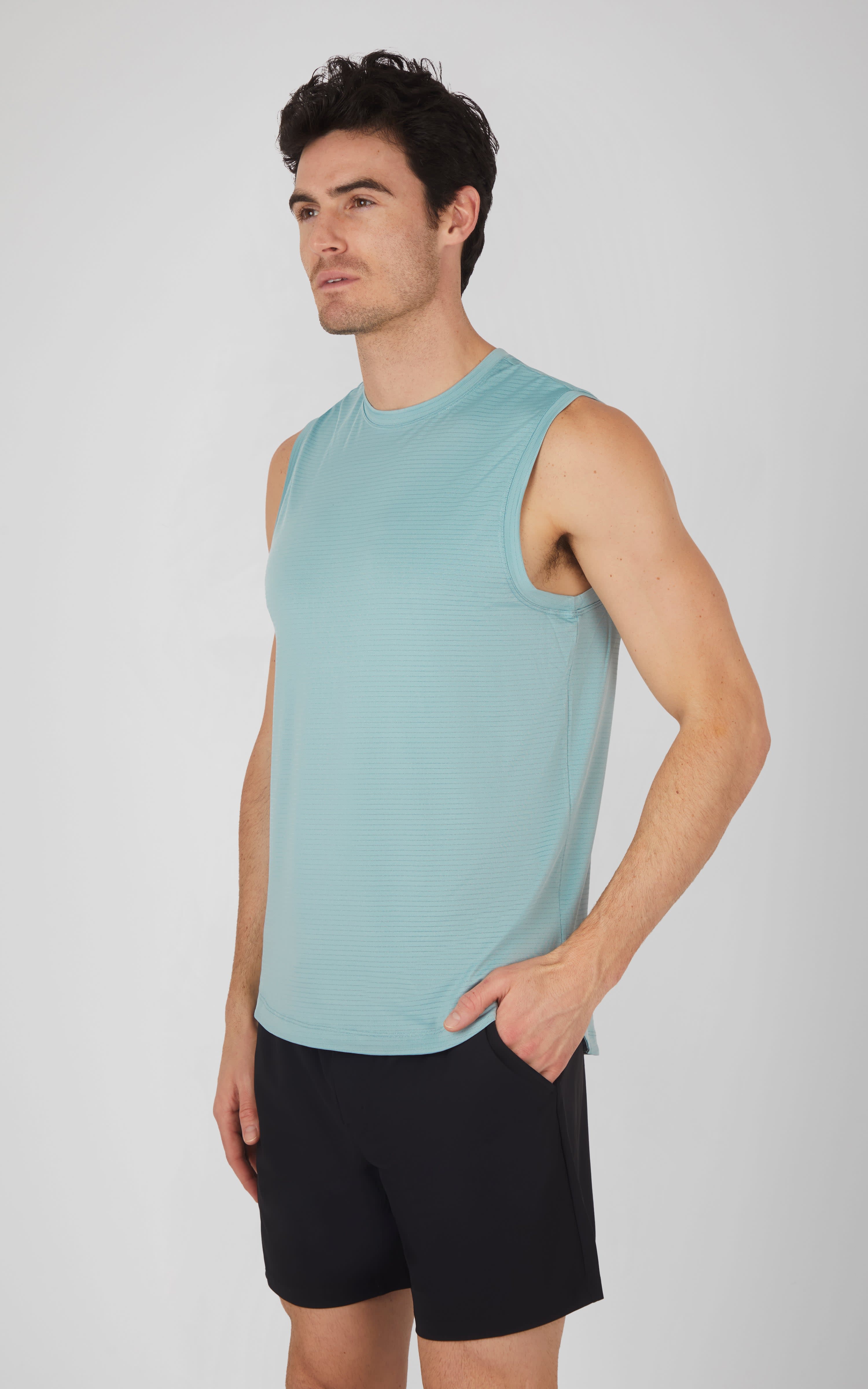 Men's Air Sense Iconic Textured Muscle Tank - 90 Degree by Reflex