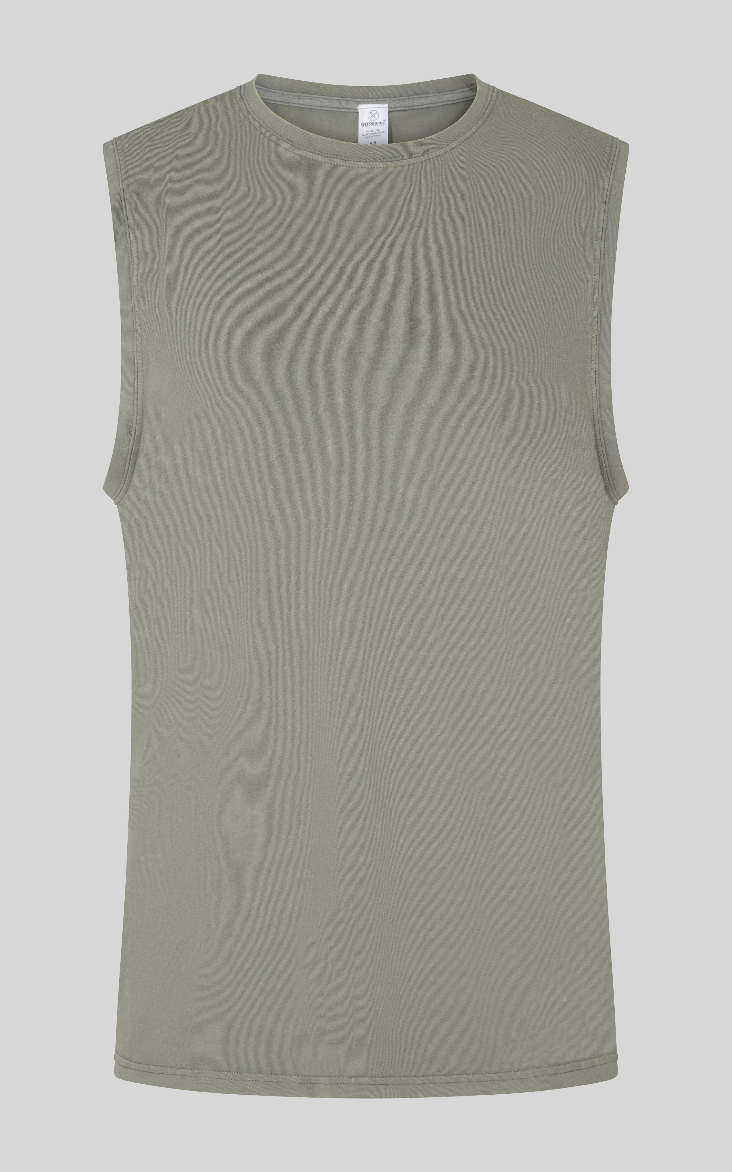Mens Cotton Acid Washed Muscle Tank