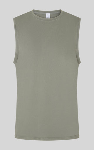 Mens Cotton Acid Washed Muscle Tank