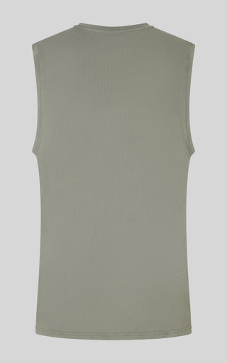 Mens Cotton Acid Washed Muscle Tank
