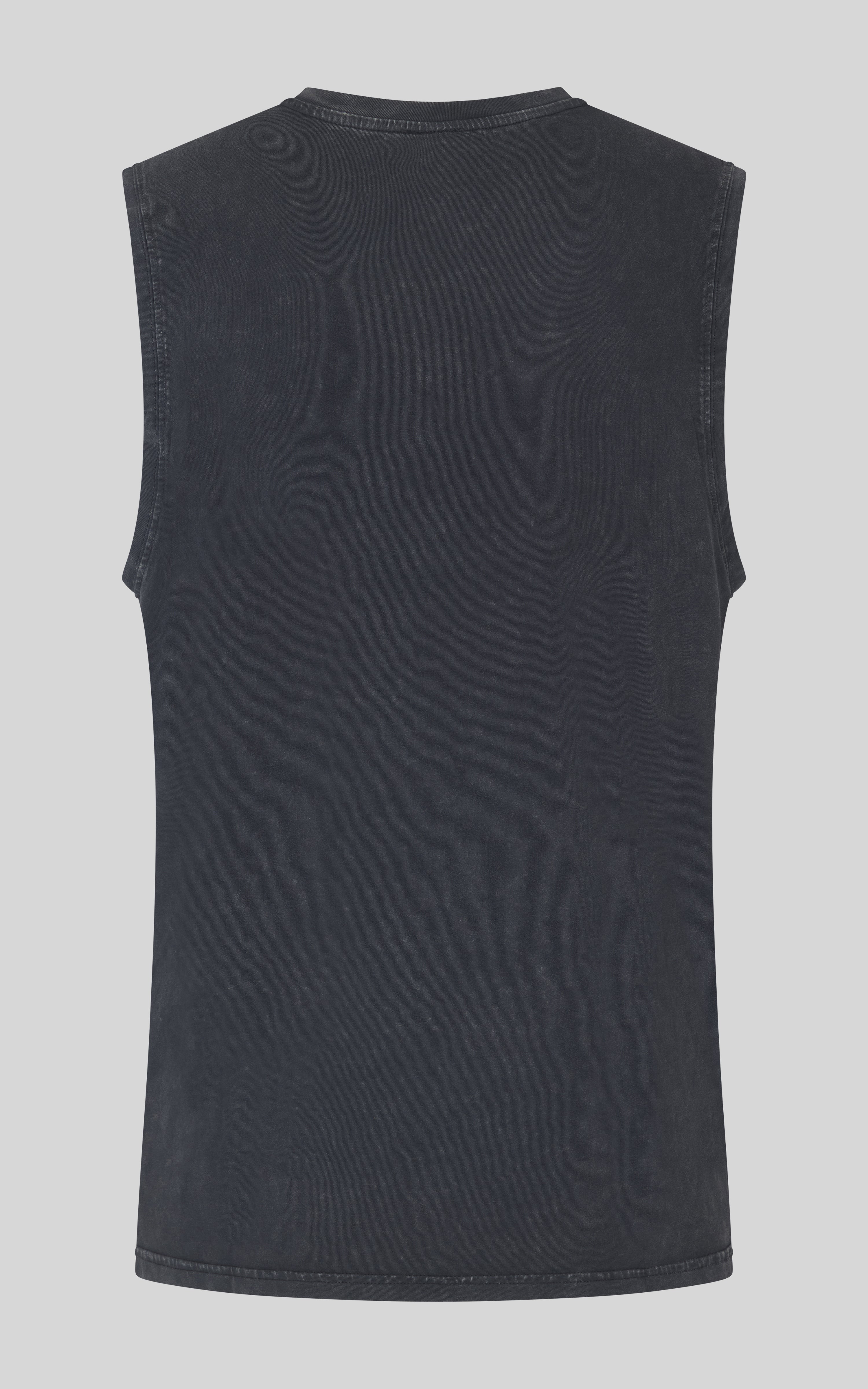 Mens Cotton Acid Washed Muscle Tank
