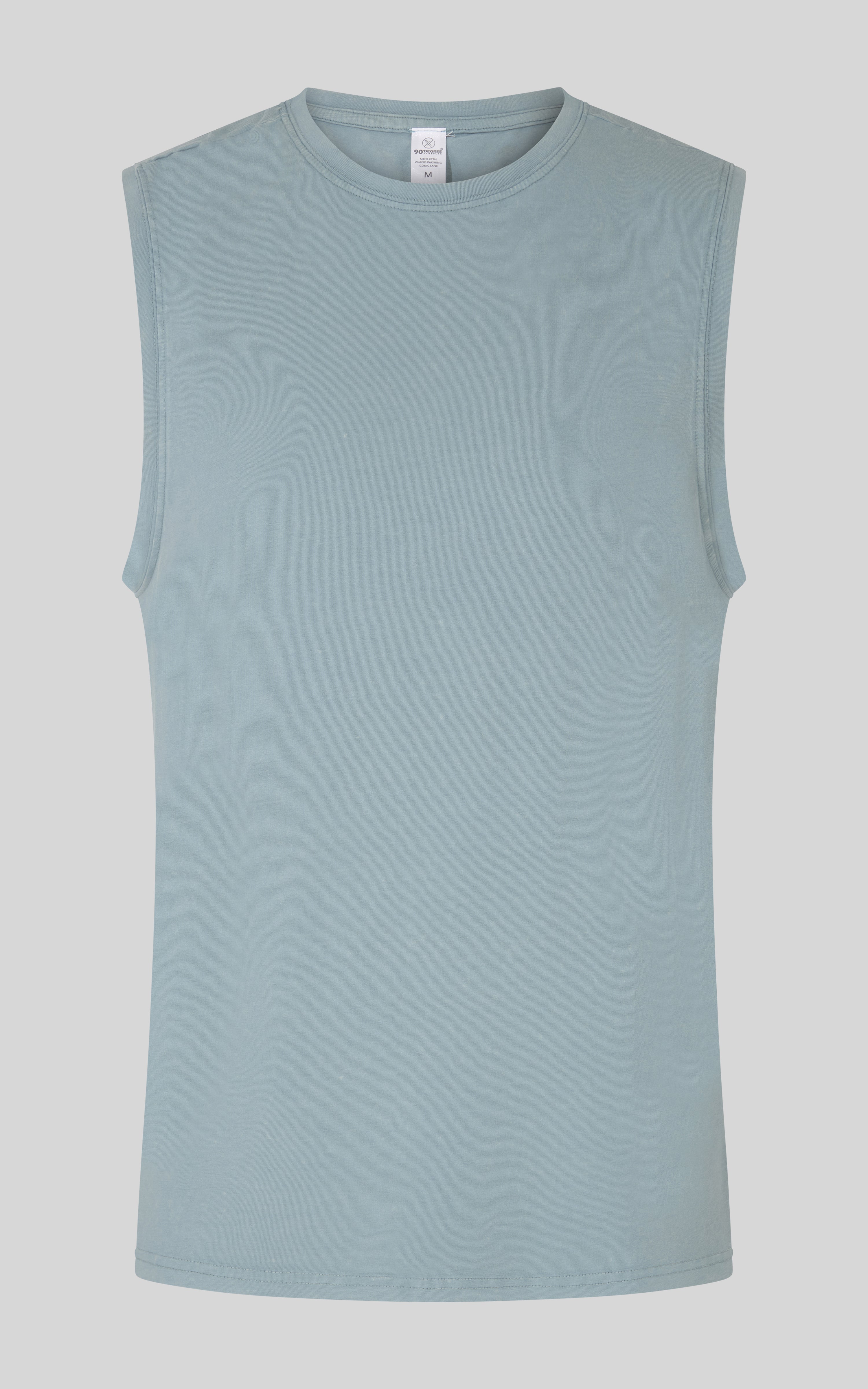 Mens Cotton Acid Washed Muscle Tank