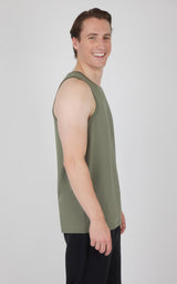 Men's Pique Race Track Muscle Tank - 90 Degree by Reflex