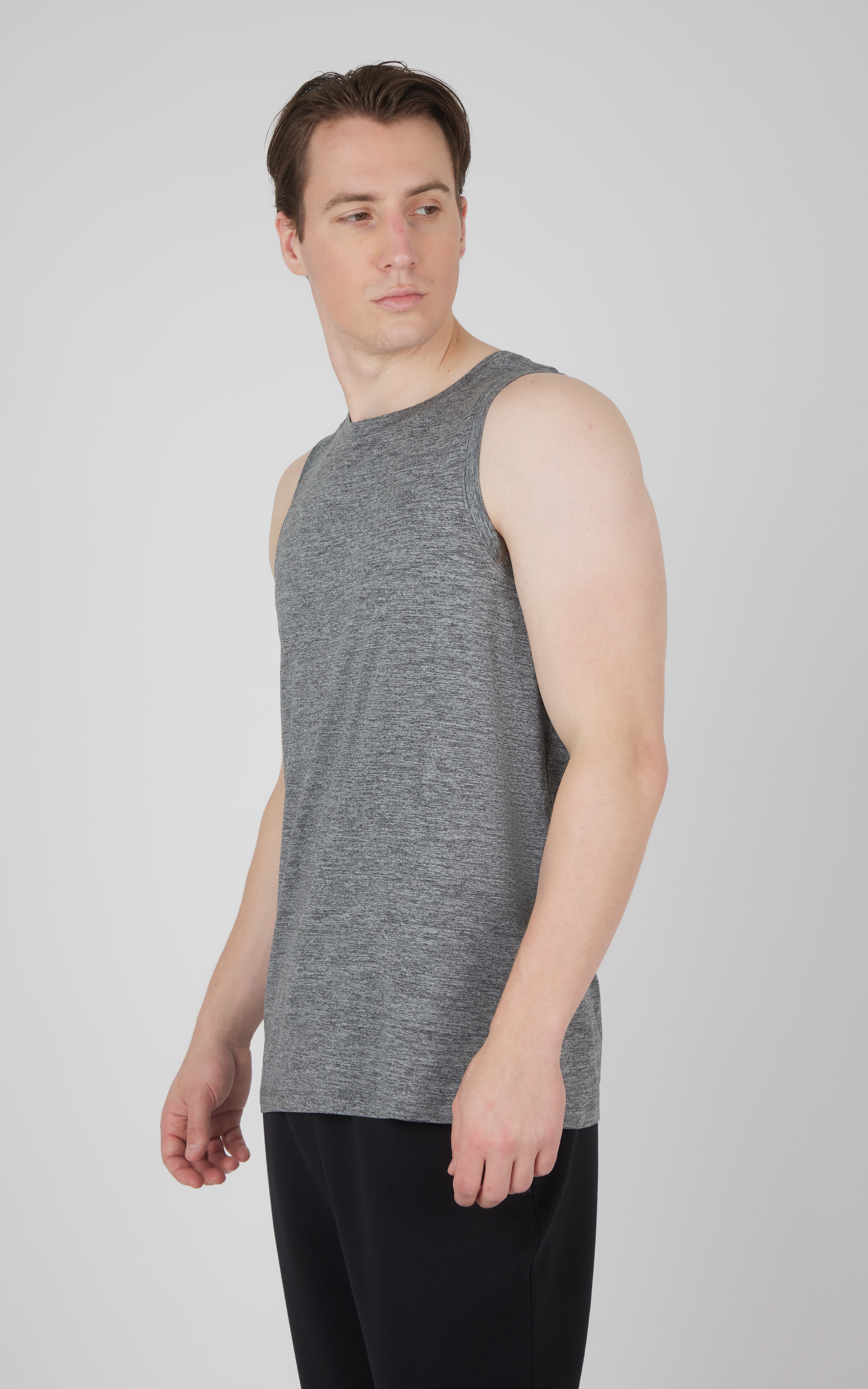 Mens Cationic Two Tone Heather Pace Muscle Tank