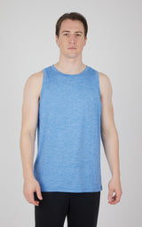 Mens Cationic Two Tone Heather Pace Muscle Tank - 90 Degree by Reflex
