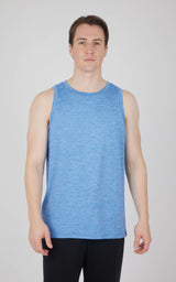 Men's Cationic Two Tone Heather Pace Muscle Tank - 90 Degree by Reflex