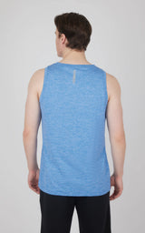 Men's Cationic Two Tone Heather Pace Muscle Tank - 90 Degree by Reflex