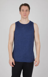 Men's Cationic Two Tone Heather Pace Muscle Tank - 90 Degree by Reflex