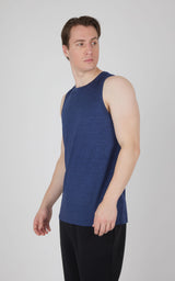 Men's Cationic Two Tone Heather Pace Muscle Tank - 90 Degree by Reflex
