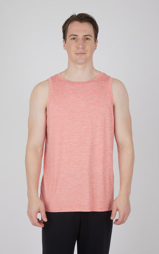 Mens Cationic Two Tone Heather Pace Muscle Tank