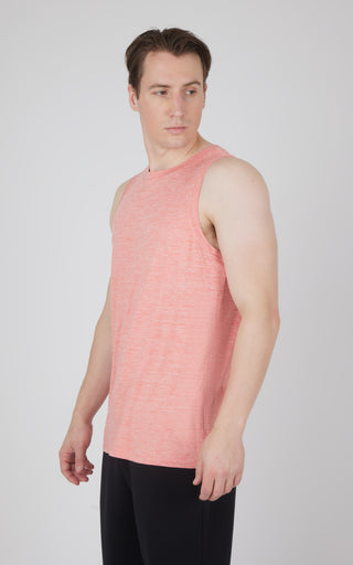Mens Cationic Two Tone Heather Pace Muscle Tank