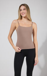 2PK Lux Adjustable Strap Camisole with Bra - 90 Degree by Reflex