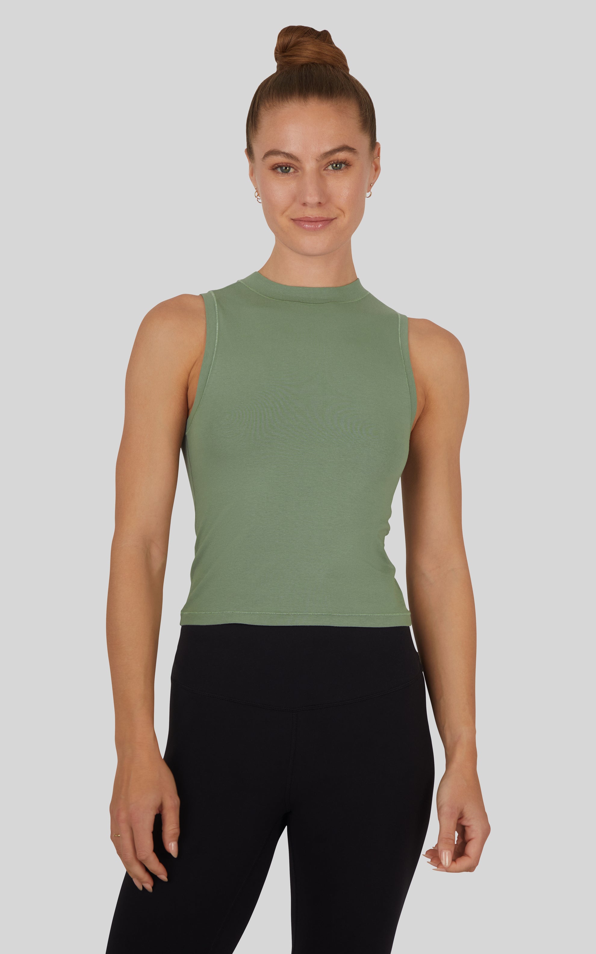 2 Pack Airlite Mock Neck Tank - Our Linen Story