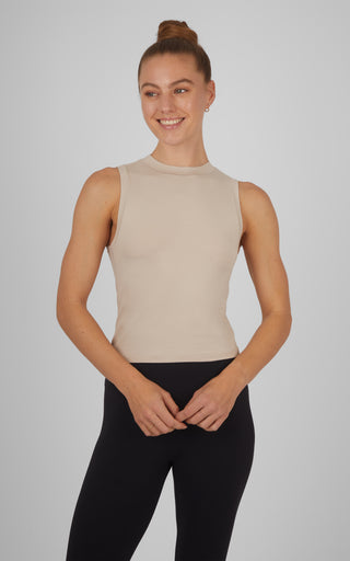 2 Pack Airlite Mock Neck Tank - Our Linen Story