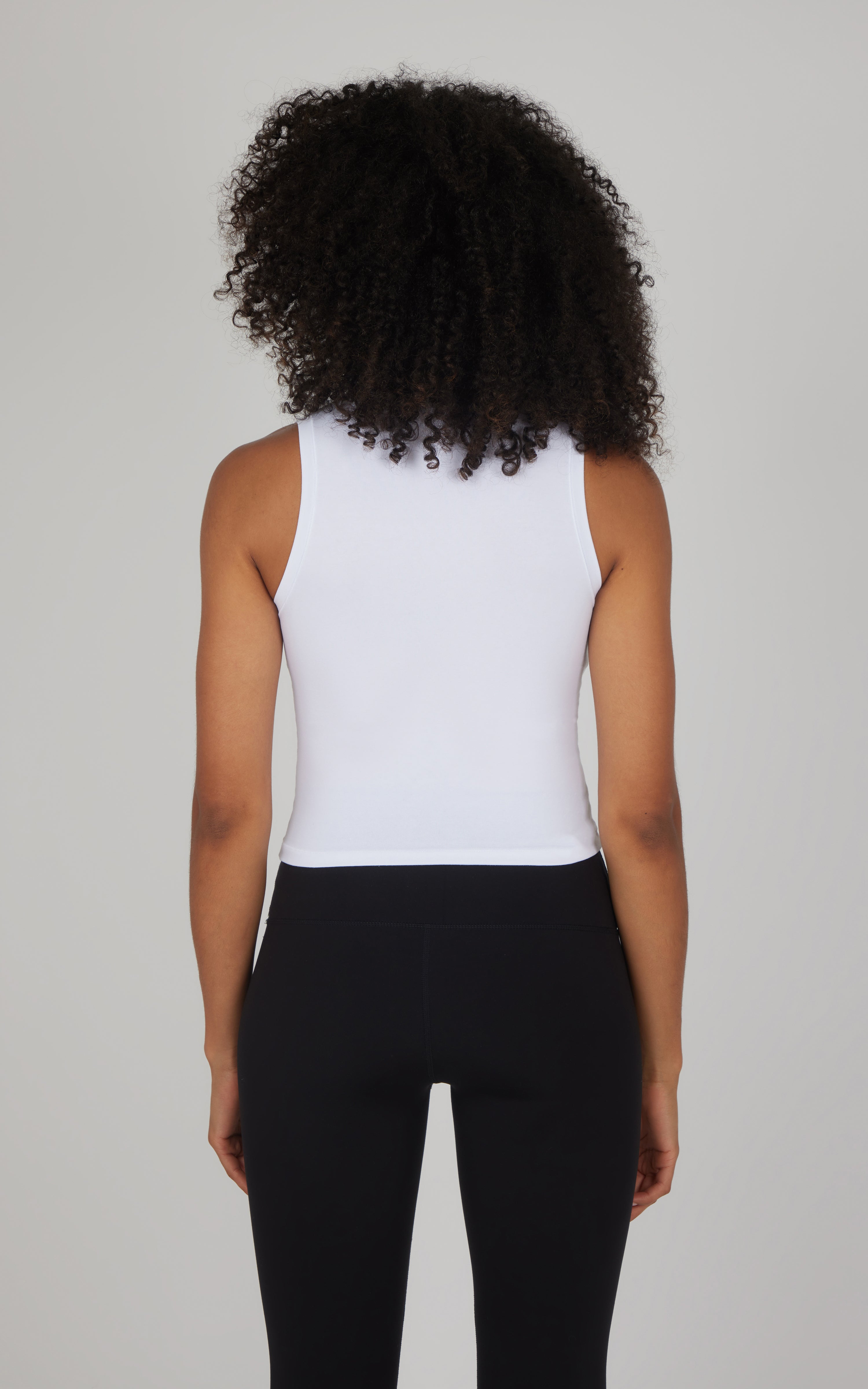 Airlite Cotton Mock Neck Tank