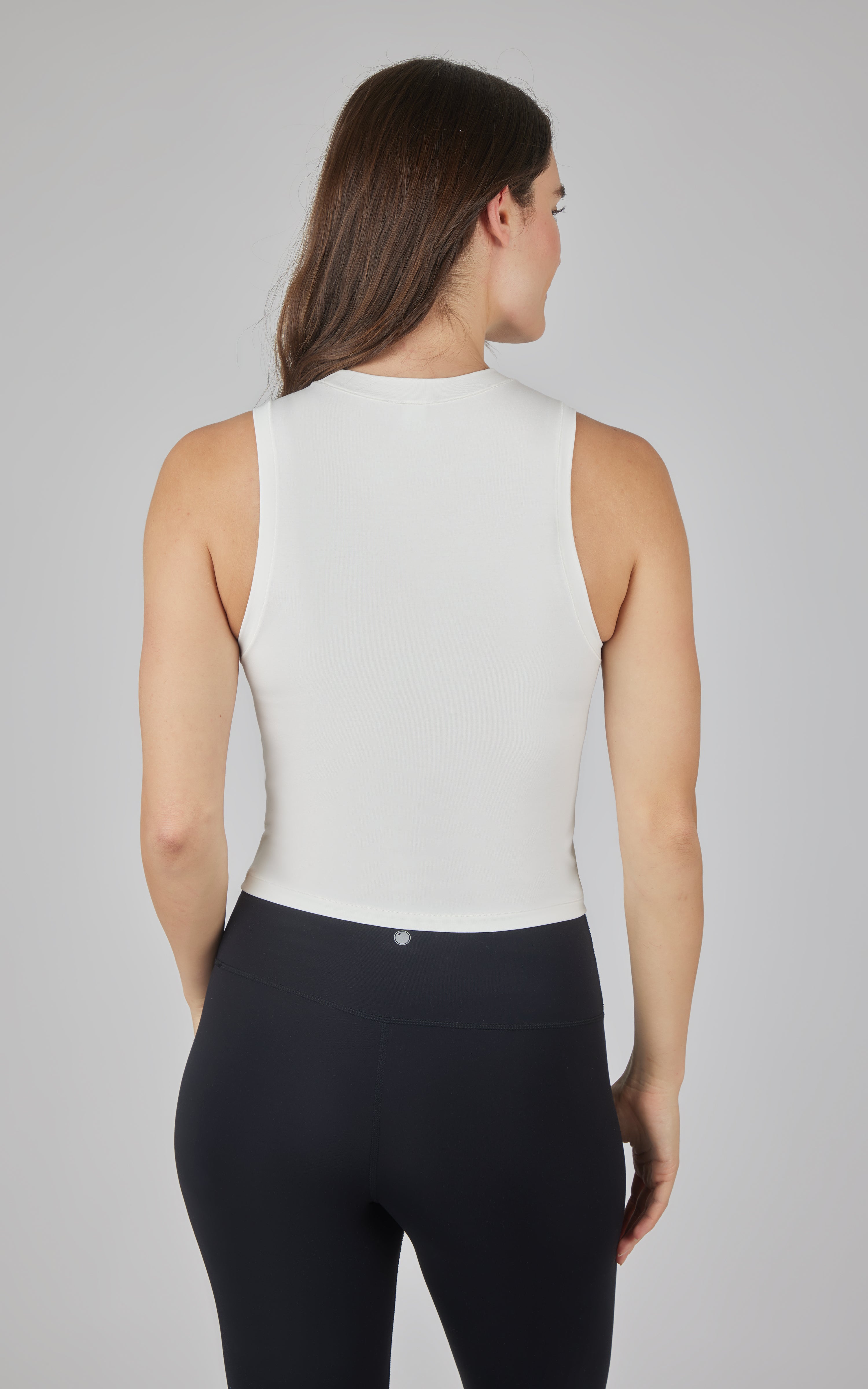 Airlite Cotton Mock Neck Tank