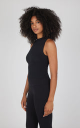 Airlite Cotton Mock Neck Tank