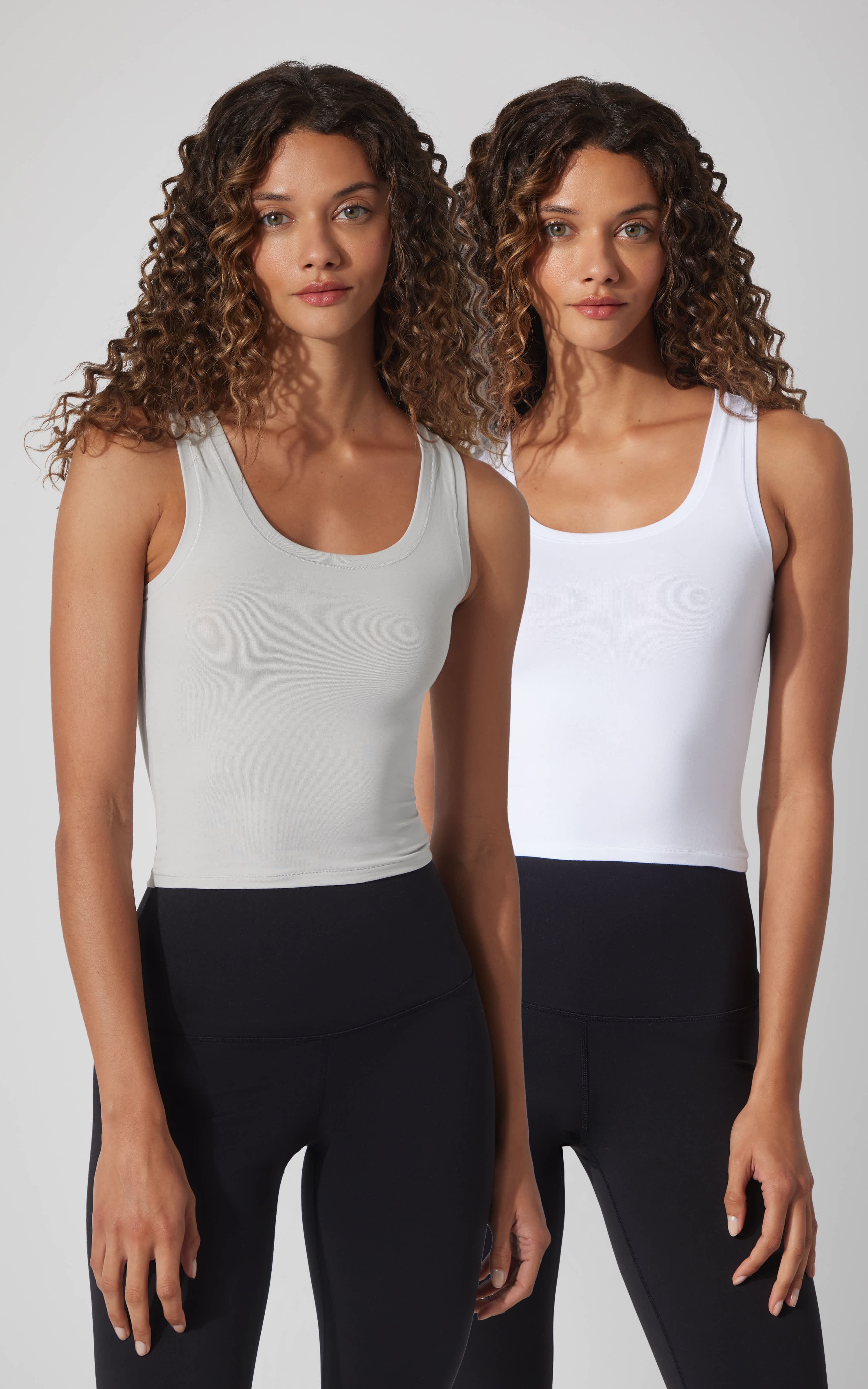 2 Pack Airlite Cotton Pure Love Tank Top - 90 Degree by Reflex